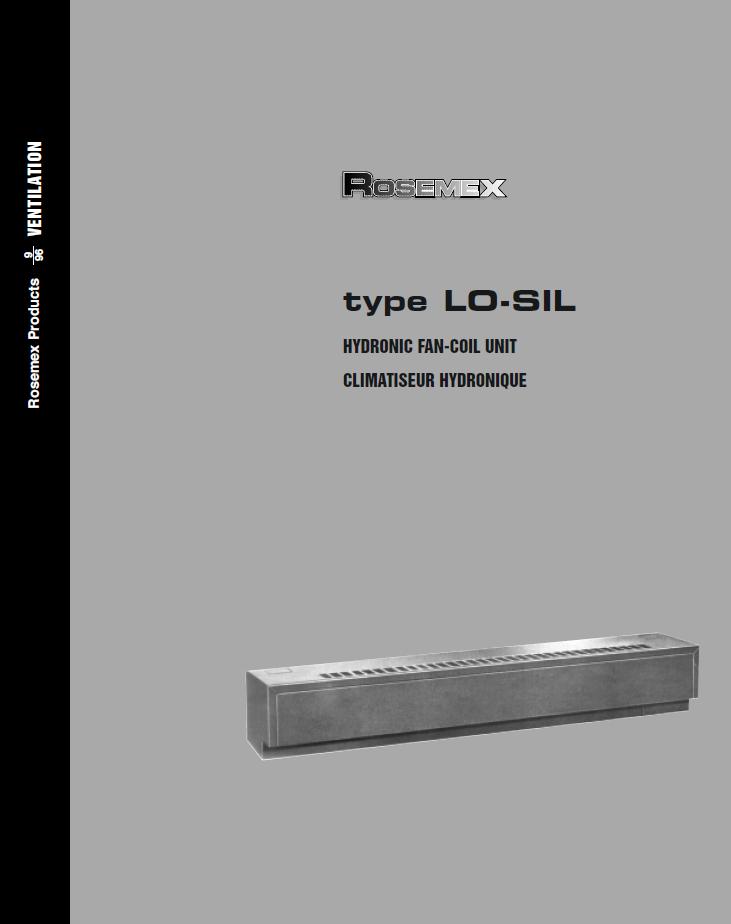 Fan coils Lo-Sil